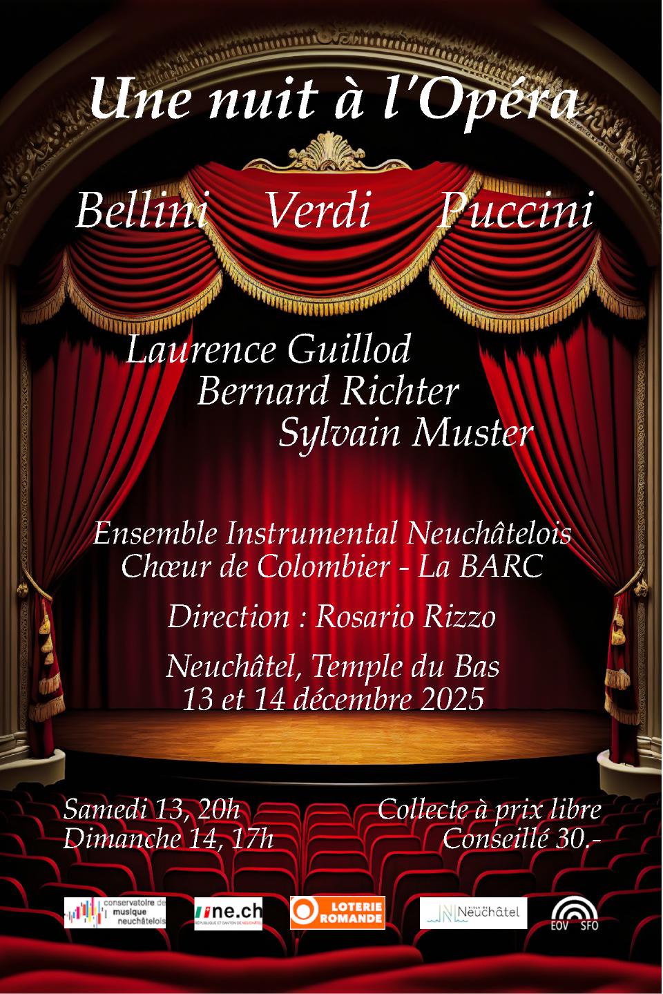 Concert de décembre 2025: une nuit à l’opéra